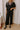First Class Flight High Waist Knit Pants in Black   