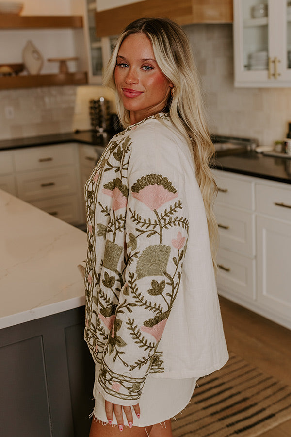 Strolling Down Haight-Ashbury Street Embroidered Jacket