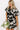 Floral Statement Embroidered Mini Dress in Black   