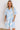 Floral Statement Embroidered Mini Dress in Sky Blue   