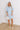 Floral Statement Embroidered Mini Dress in Sky Blue   