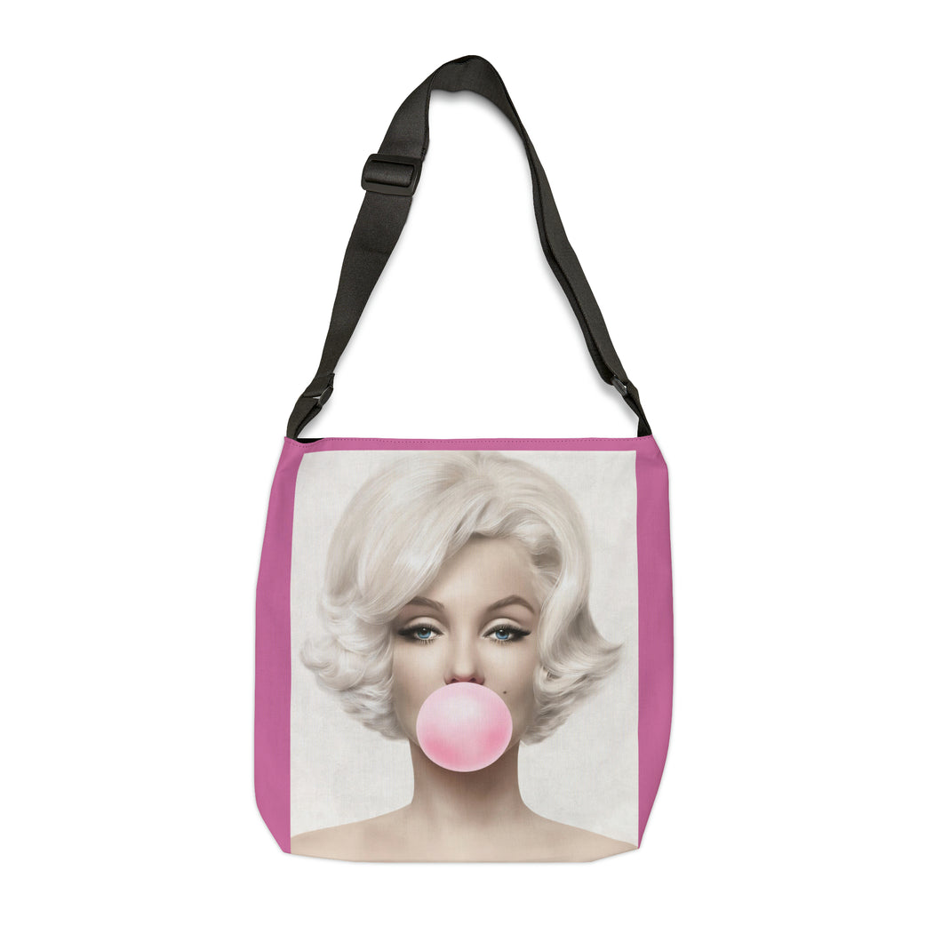 Marilyn Monroe Light Pink Adjustable Tote Bag