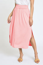 Load image into Gallery viewer, Solid Side Slit Midi Skirt
