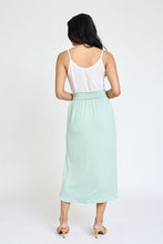 Load image into Gallery viewer, Plus Solid Side Slit Midi Skirt
