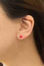Load image into Gallery viewer, Mini Heart Stud Earrings

