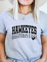Load image into Gallery viewer, Hawkeyes Heart Boutique Style Tee
