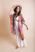 Load image into Gallery viewer, Boho Floral Patchwork Kimono
