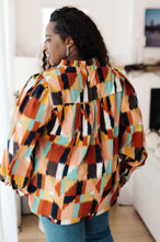 Load image into Gallery viewer, Call It What It Is Mod Print Blouse
