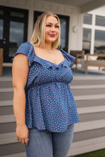 Load image into Gallery viewer, Connect the Dots Peplum Blouse
