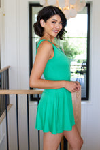 Load image into Gallery viewer, Gorgeous in Green Sleeveless Skort Dress
