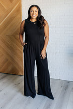 Load image into Gallery viewer, Hilary Wide Leg Jumpsuit in Black
