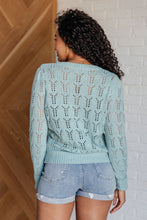 Load image into Gallery viewer, Hole In One Sheer Pointelle Knit Sweater
