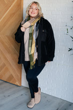 Load image into Gallery viewer, Keep Me Cozy Checkered Fringe Scarf in Woodland Shades
