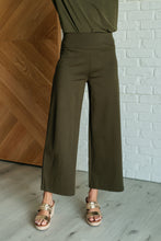 Load image into Gallery viewer, Magic Wide Leg Crop Pants in Olive
