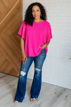 Load image into Gallery viewer, Pink and Perfect Ruffle Sleeve Top
