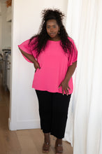 Load image into Gallery viewer, Pink and Perfect Ruffle Sleeve Top
