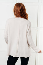 Load image into Gallery viewer, Simple Silhouette Brushed Hacci Sweater in Sand Beige
