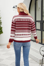 Load image into Gallery viewer, Geometric Turtleneck Sweater

