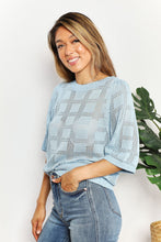 Load image into Gallery viewer, Ribbed Trim Round Neck Knit Top
