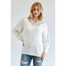 Load image into Gallery viewer, Snow Lace Sweater
