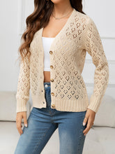 Load image into Gallery viewer, Openwork Knit Cardigan
